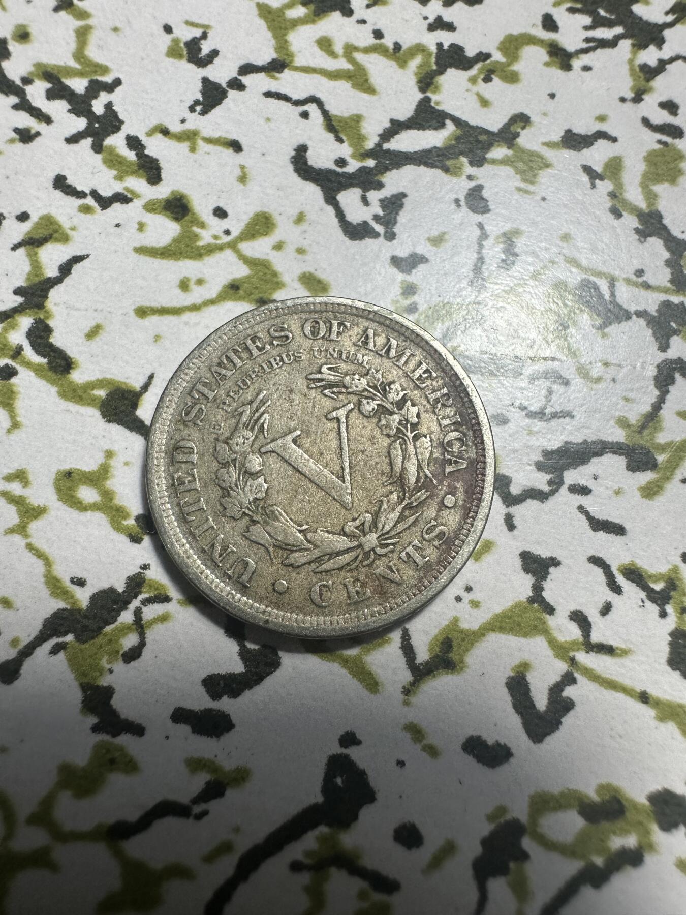 外国钱币，章 美国1911年5分，少见