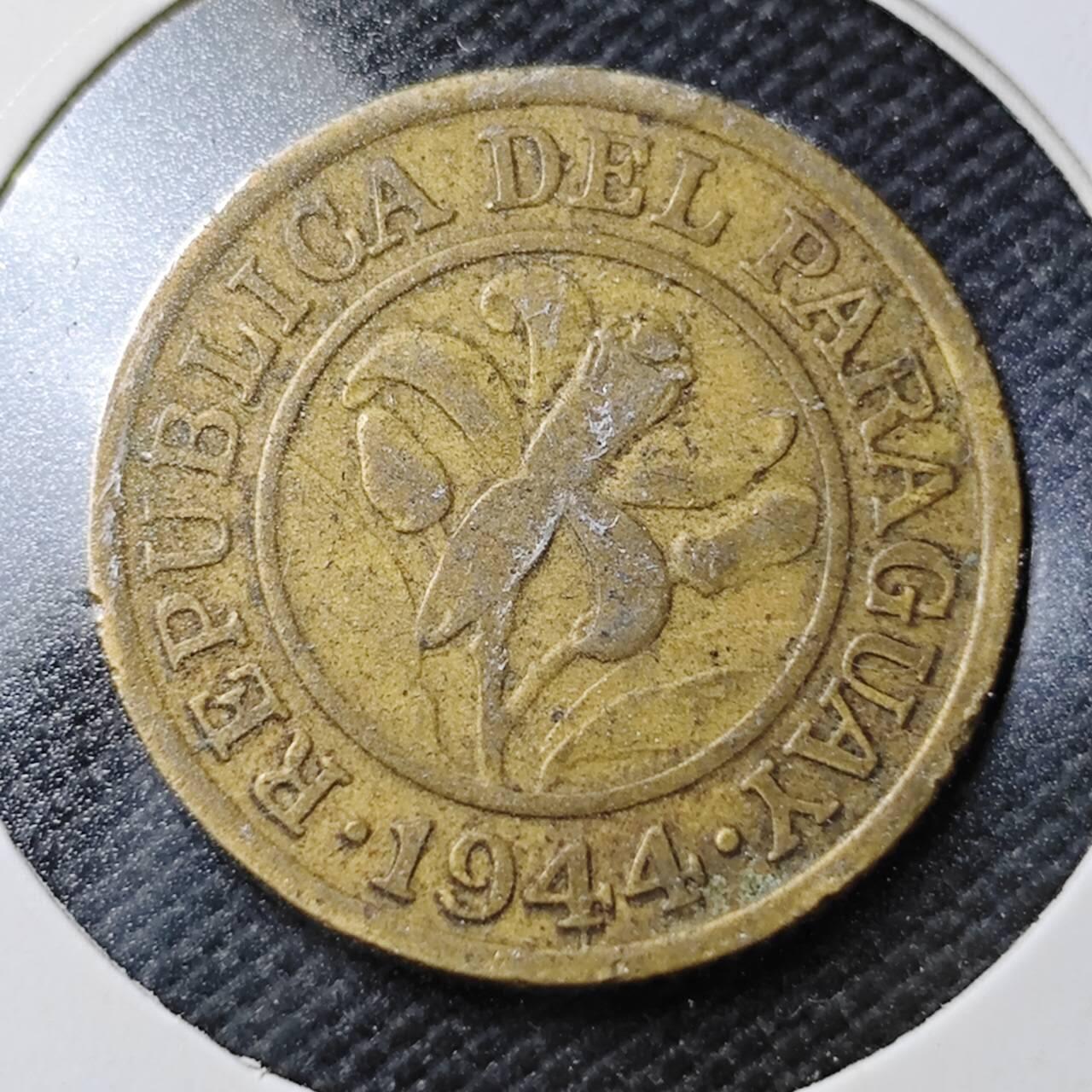 KK钱币收藏小铺  第362场  2月预留时间 周末发货  1944巴拉圭10分铜币