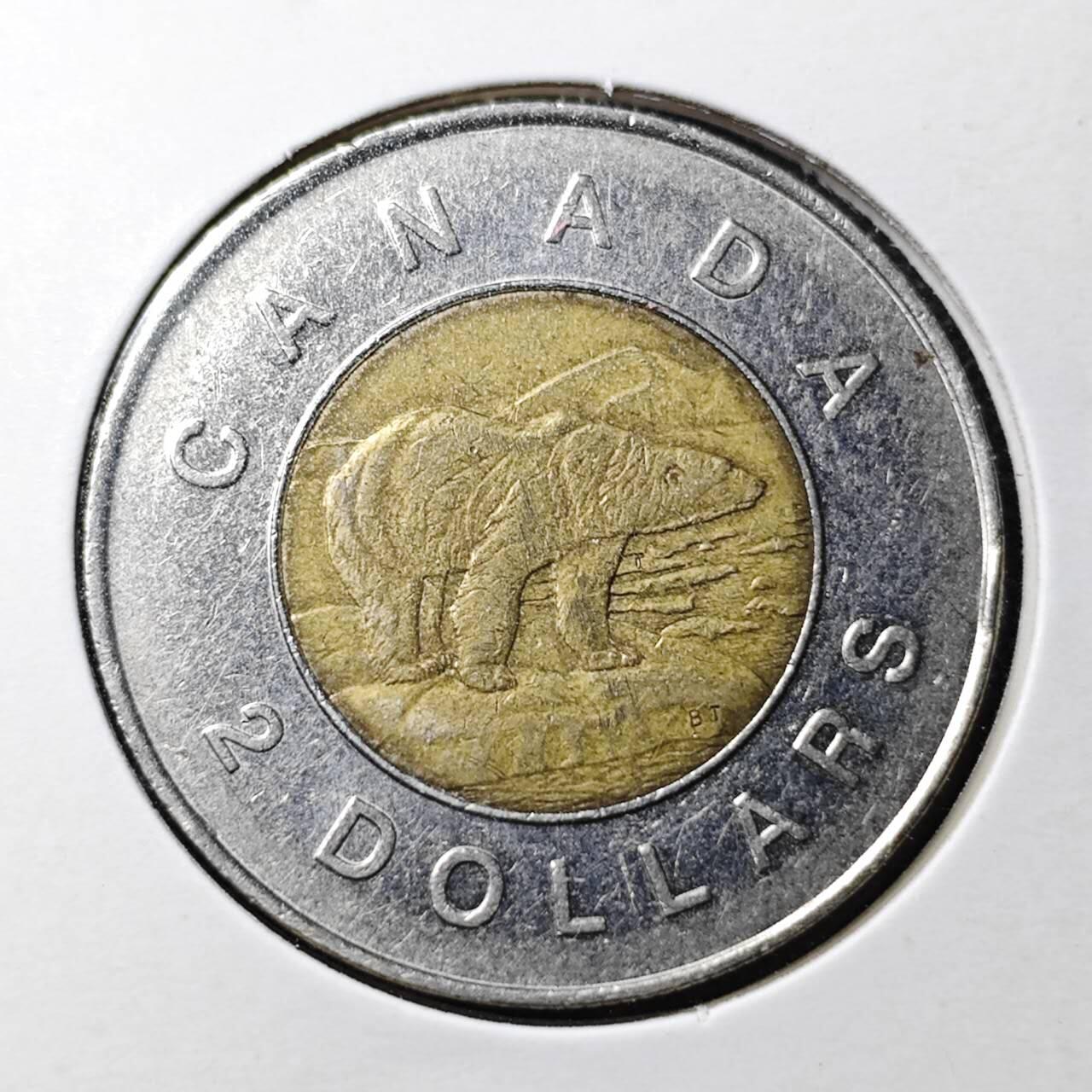 KK钱币收藏小铺  第361场  2月预留时间 周末发货  加拿大2元