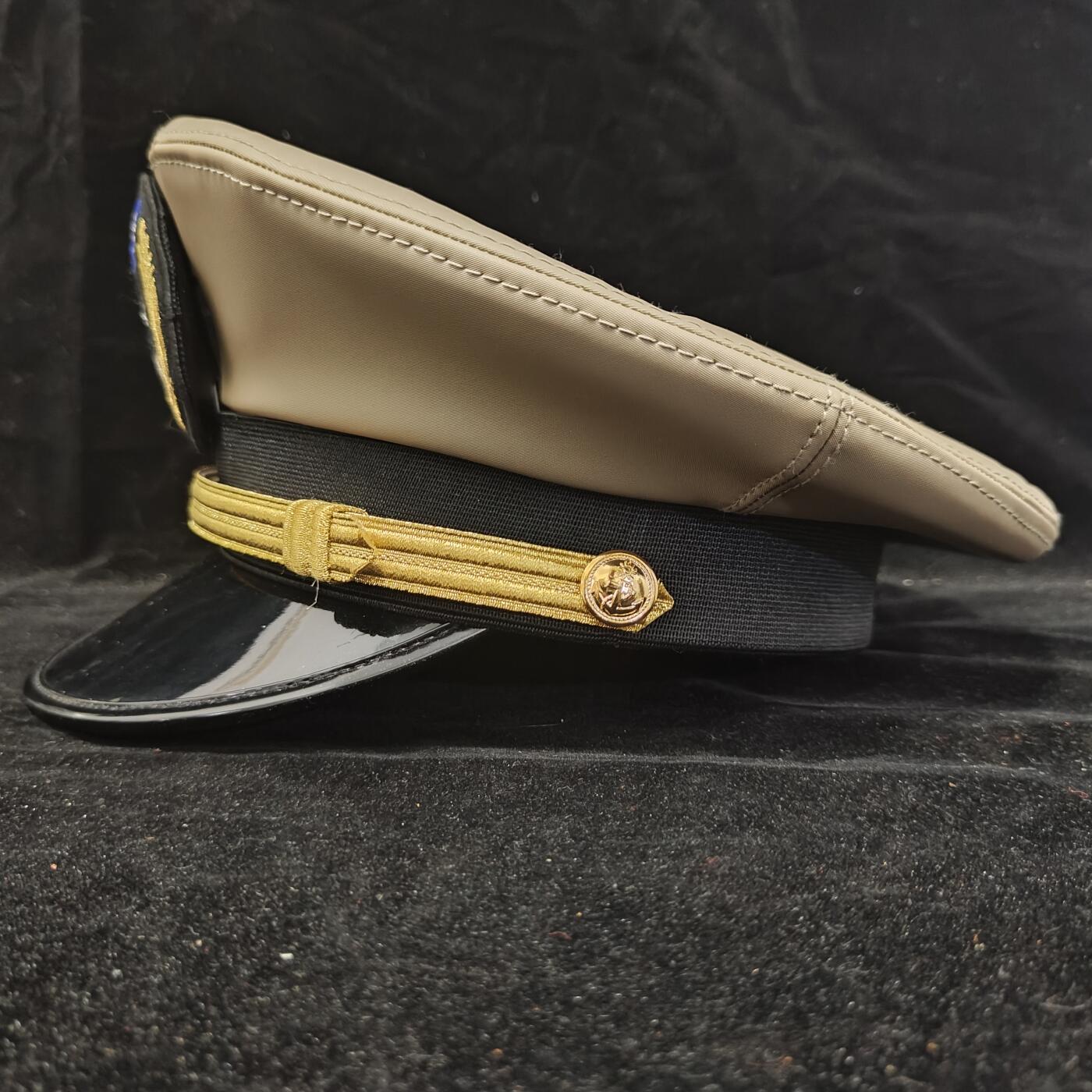 0元起拍勋章 第306期 咸鱼国勋章拍卖专场 11月2日（周日）下午6：00开始 民国早期70s卡其色尉官大檐帽 57CM