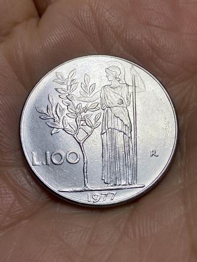 2025年第一百二十场(总第一百四十六场）外国好品散币(免佣金) - 意大利🇮🇹1977年100里拉