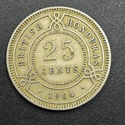 【淘币小摊】实时拍第七百八十一拍   散币场   满百包邮可预留二周 每周一统一发货   - 洪都拉斯1964年25分镍币