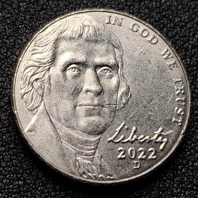 泉币菌-第120场-精品福利场 - 原光极美品 美国5美分纪念币 杰斐逊 及 故居蒙蒂塞洛庄园 21mm 