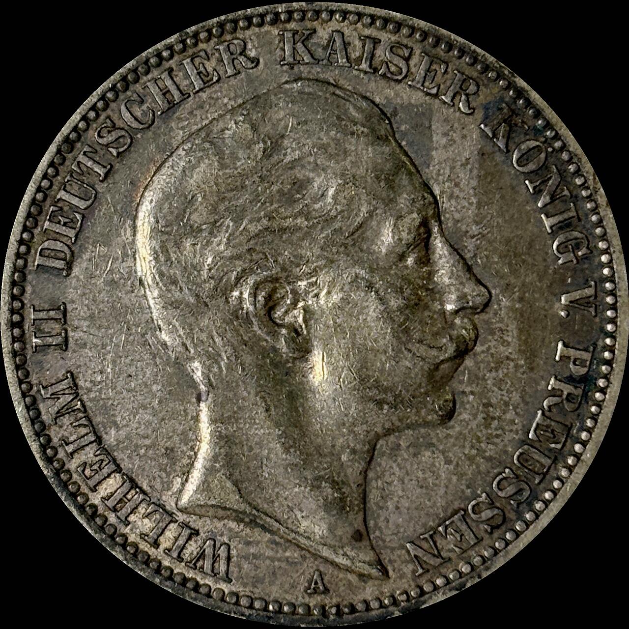 【雨安】【世界币章112-113期】周五/周六 两场连拍 2025-10-31 周五 19:30 保真 8秒倒数自动落锤 高效拍卖  [裸币德国] Germany 德国 帝国 普鲁士 3马克 威廉二世 1909年