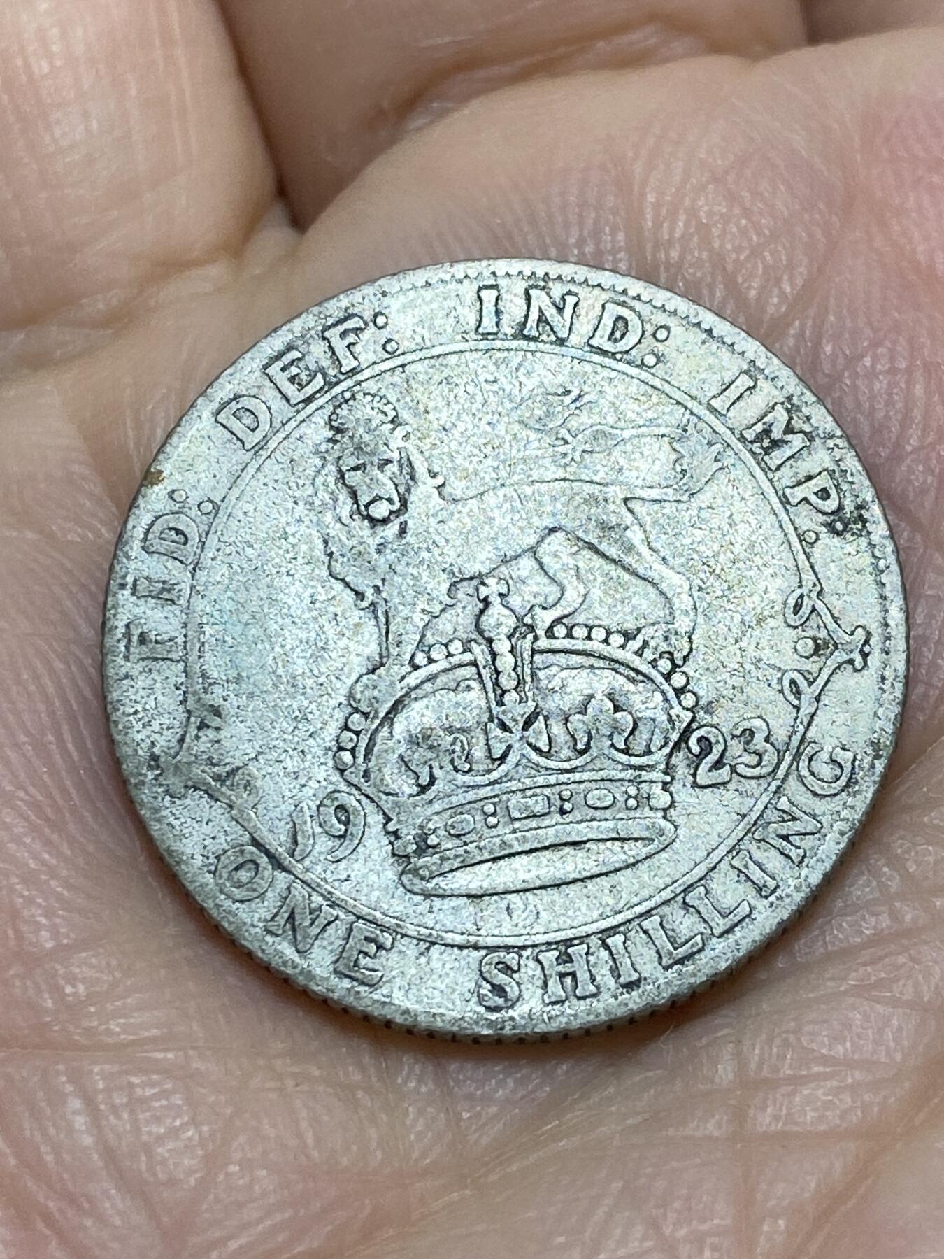 2025年第一百二十场(总第一百四十六场）外国好品散币(免佣金) 英国🇬🇧1923年1先令银币(乔治五世第二版，500银)