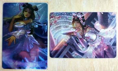 龙虎卡牌第六一场 （无佣金，单场满200元包邮，欢迎送拍） - 粗闪2张 王者荣耀卡牌 貂蝉