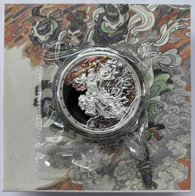 【雨安】【世界币章112-113期】周五/周六 两场连拍 2025-10-31 周五 19:30 保真 8秒倒数自动落锤 高效拍卖  - [现代钱币] Cameroun 喀麦隆 1000法郎 2024年 孙悟空齐天大圣