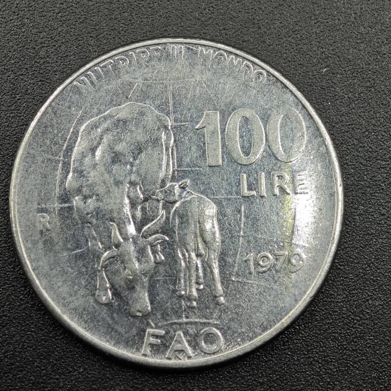 【淘币小摊】实时拍第七百八十一拍   散币场   满百包邮可预留二周 每周一统一发货   意大利1979年100里拉纪念币