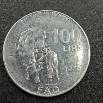 【淘币小摊】实时拍第七百八十一拍   散币场   满百包邮可预留二周 每周一统一发货   - 意大利1979年100里拉纪念币