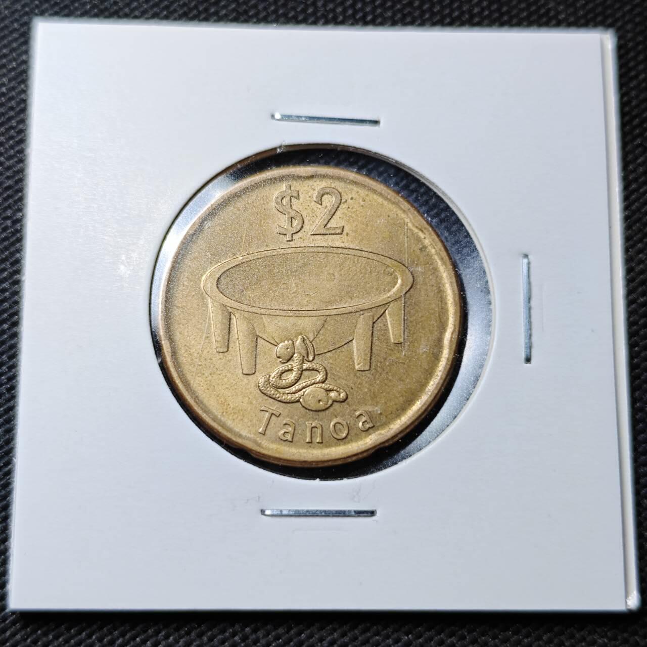 KK钱币收藏小铺  第361场  2月预留时间 周末发货 2014 斐济2元