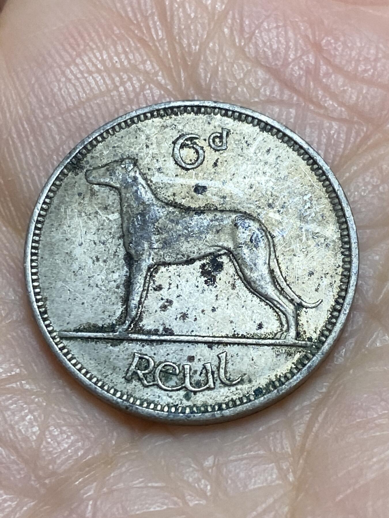 2025年第一百二十场(总第一百四十六场）外国好品散币(免佣金) 爱尔兰🇮🇪1942年6便士(共和国时期第一套第二版)