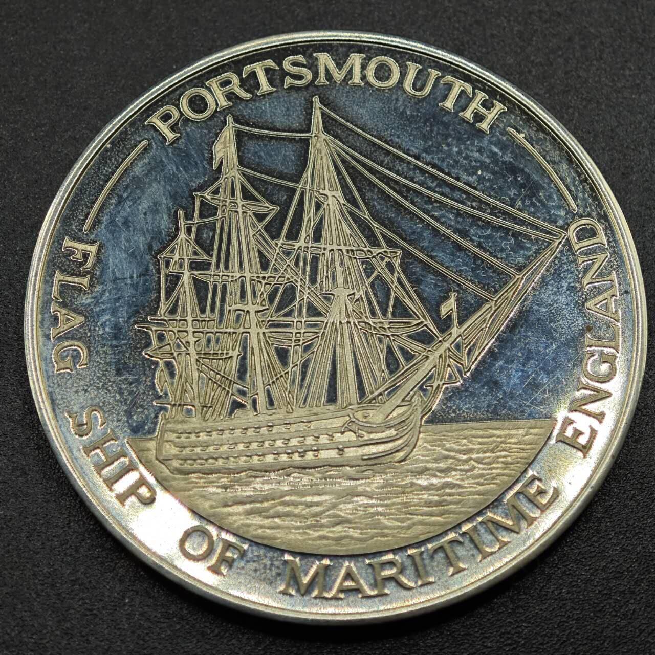 【淘币小摊】实时拍第七百八十一拍   散币场   满百包邮可预留二周 每周一统一发货   英国朴次茅斯港旗舰纪念章