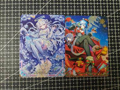 铃鹿第九期（提示一：自制卡难免瑕疵，可能存在撞角爆边等出厂瑕疵，介意慎拍；提示二：参拍请慎重，跑单押金不退的）） - 圣诞美女彩闪对卡