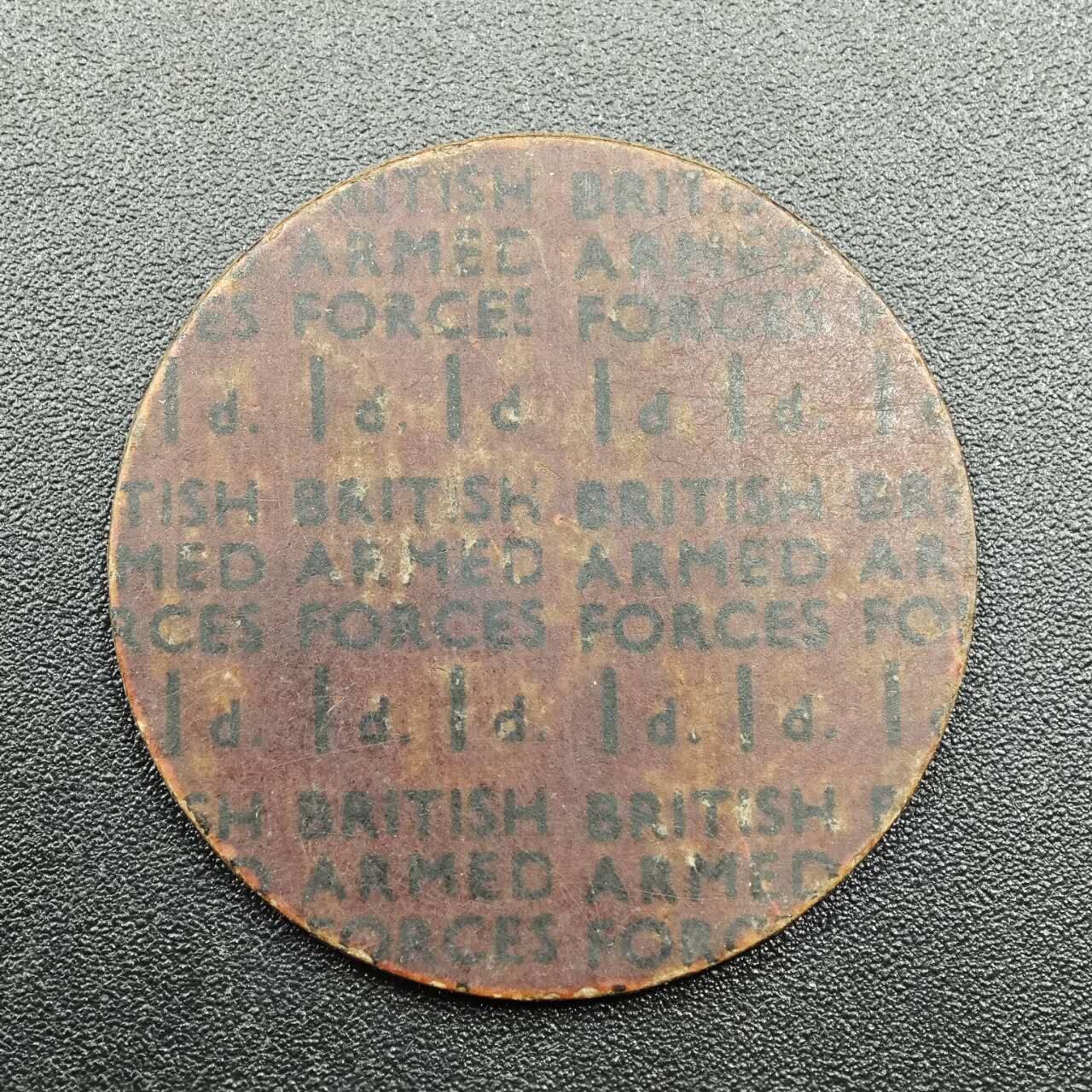 【淘币小摊】实时拍第七百八十一拍   散币场   满百包邮可预留二周 每周一统一发货   英国军票1便士木质代币