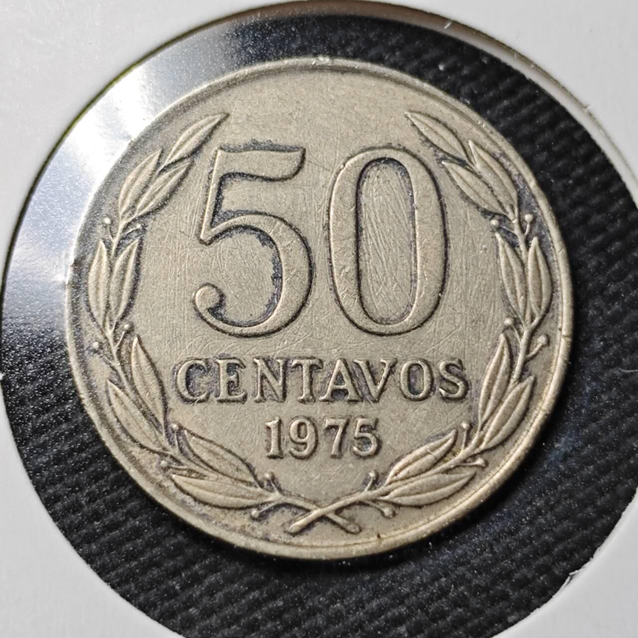 KK钱币收藏小铺  第362场  2月预留时间 周末发货  1975智利50分