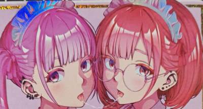 铃鹿第九期（提示一：自制卡难免瑕疵，可能存在撞角爆边等出厂瑕疵，介意慎拍；提示二：参拍请慎重，跑单押金不退的）） - 女仆百合艺术单卡