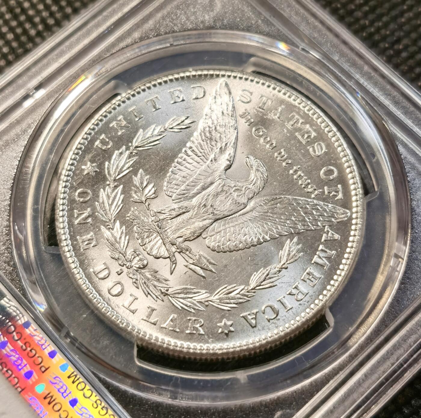 甄臻铺-世界币章拍卖（第37期），送拍享返佣金等优惠多多 PCGS-MS63 1878年S版摩根，摩根首年打制极好，地板PL质感