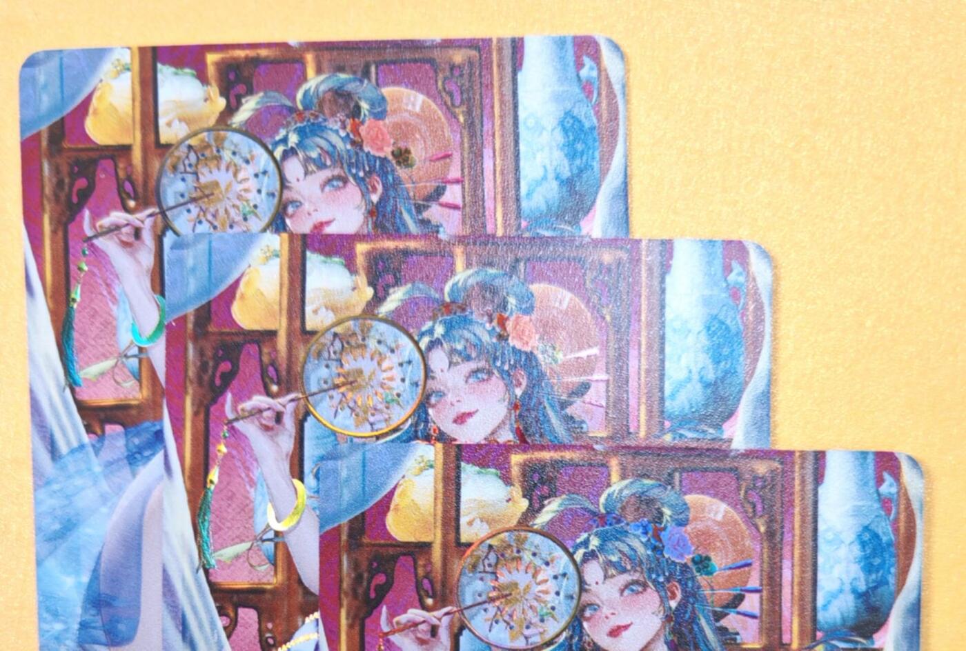 趣卡卡拍No.18期（无佣金免手续费，分享成交有奖） 【金彩】焱卡文化-罐子 金瓶梅 PART2 李瓶儿金彩三渐变1套3张