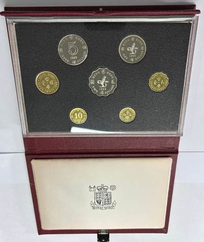 【雨安】【世界币章112-113期】周五/周六 两场连拍 2025-10-31 周五 19:30 保真 8秒倒数自动落锤 高效拍卖  - [中国香港] 香港套币 精制套币 1988年