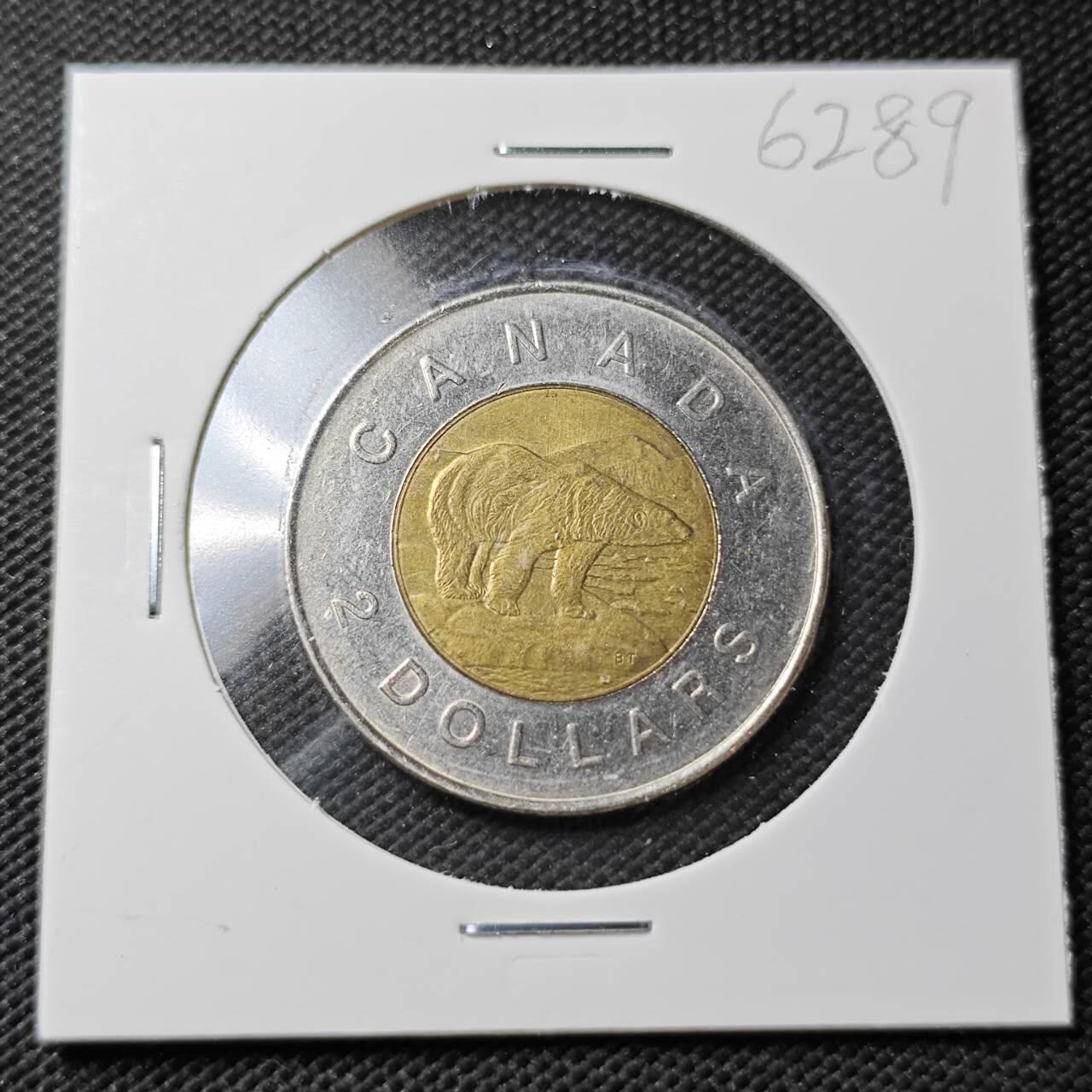 KK钱币收藏小铺  第362场  2月预留时间 周末发货  加拿大2元