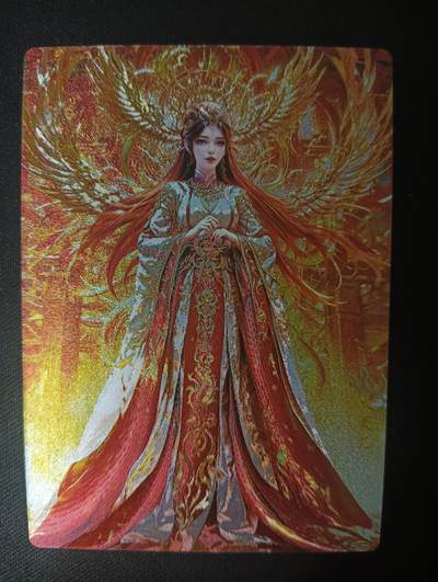 花开卡拍第45期（11月2号周日截拍，品控勿拍!!!拍品不寄存，运费5元，自制卡难免瑕疵，可能存在轻微撞角爆边等出厂瑕疵，品控介意勿拍！） - 奇点 完美世界 火灵儿 粗闪单卡