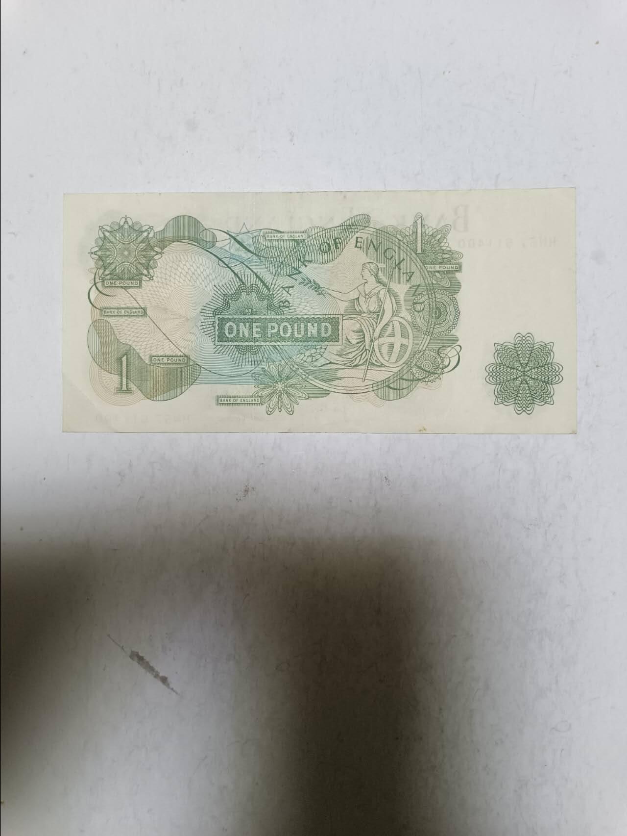 【20251103】非全新纸币第300场 英国C序列1镑