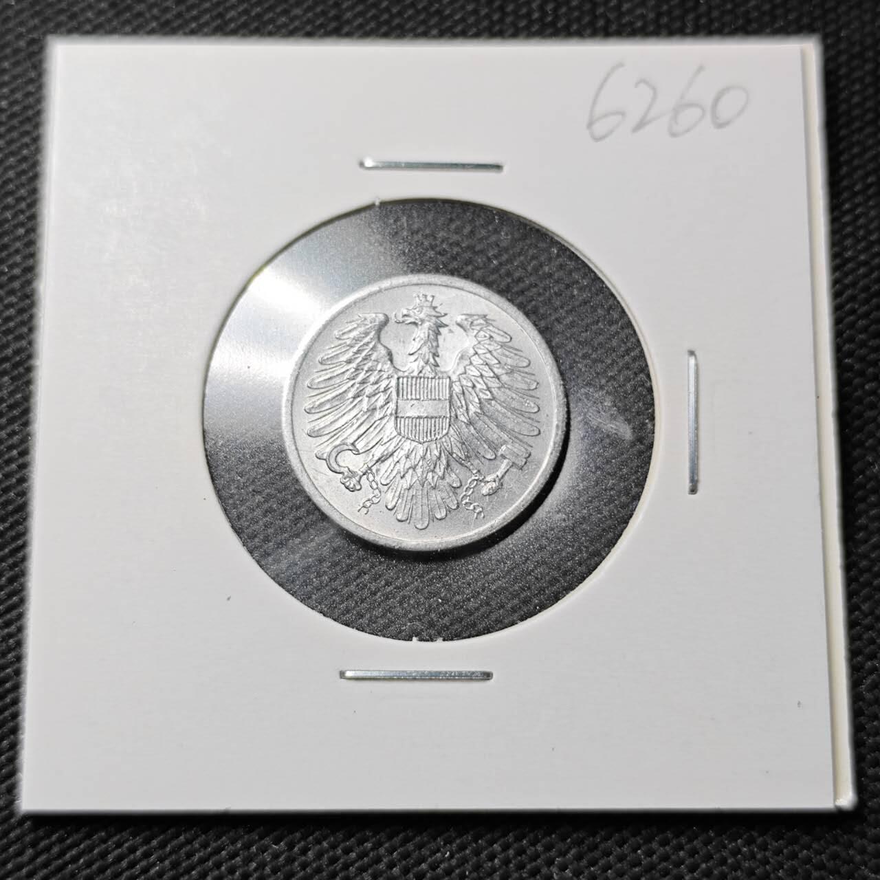 KK钱币收藏小铺  第362场  2月预留时间 周末发货  1957奥地利2格罗申