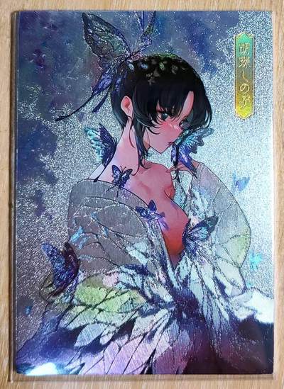 龙虎卡牌第六一场 （无佣金，单场满200元包邮，欢迎送拍） - 粗闪厚卡 鬼灭之刃卡牌 蝴蝶忍