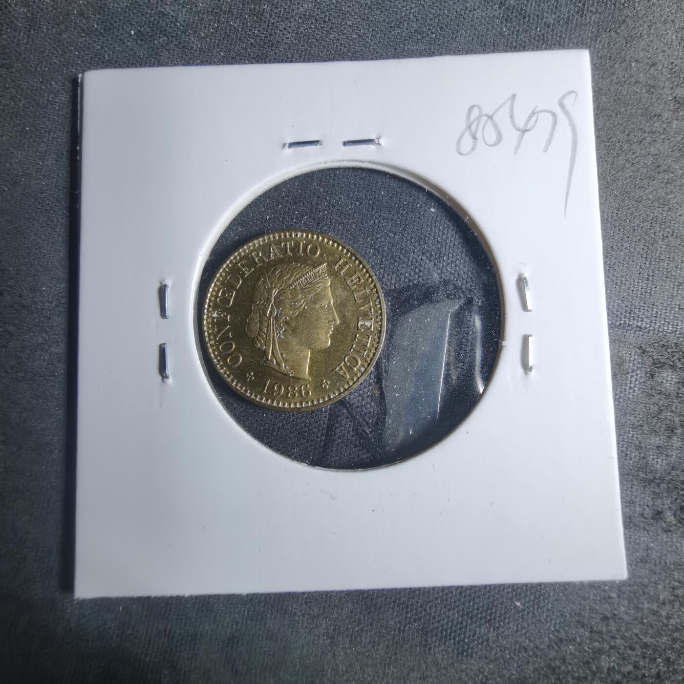 沼泽如烟--第885场 瑞士1986年五分