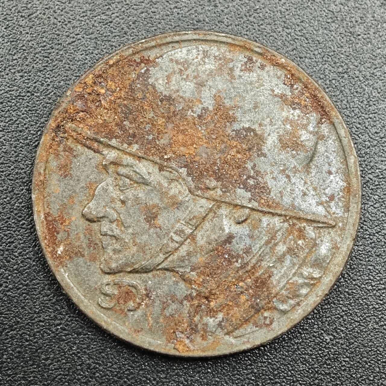 【淘币小摊】实时拍第七百八十一拍   散币场   满百包邮可预留二周 每周一统一发货   德紧1918年杜伦10芬妮铁币