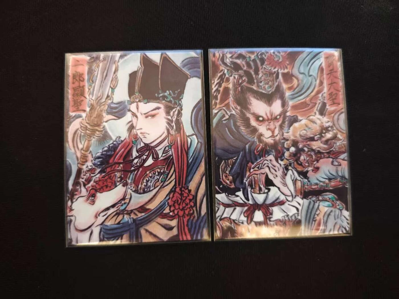 龙虎卡牌第六一场 （无佣金，单场满200元包邮，欢迎送拍） 普卡2张 燎原焱卡 彫仙 二郎神&齐天大圣