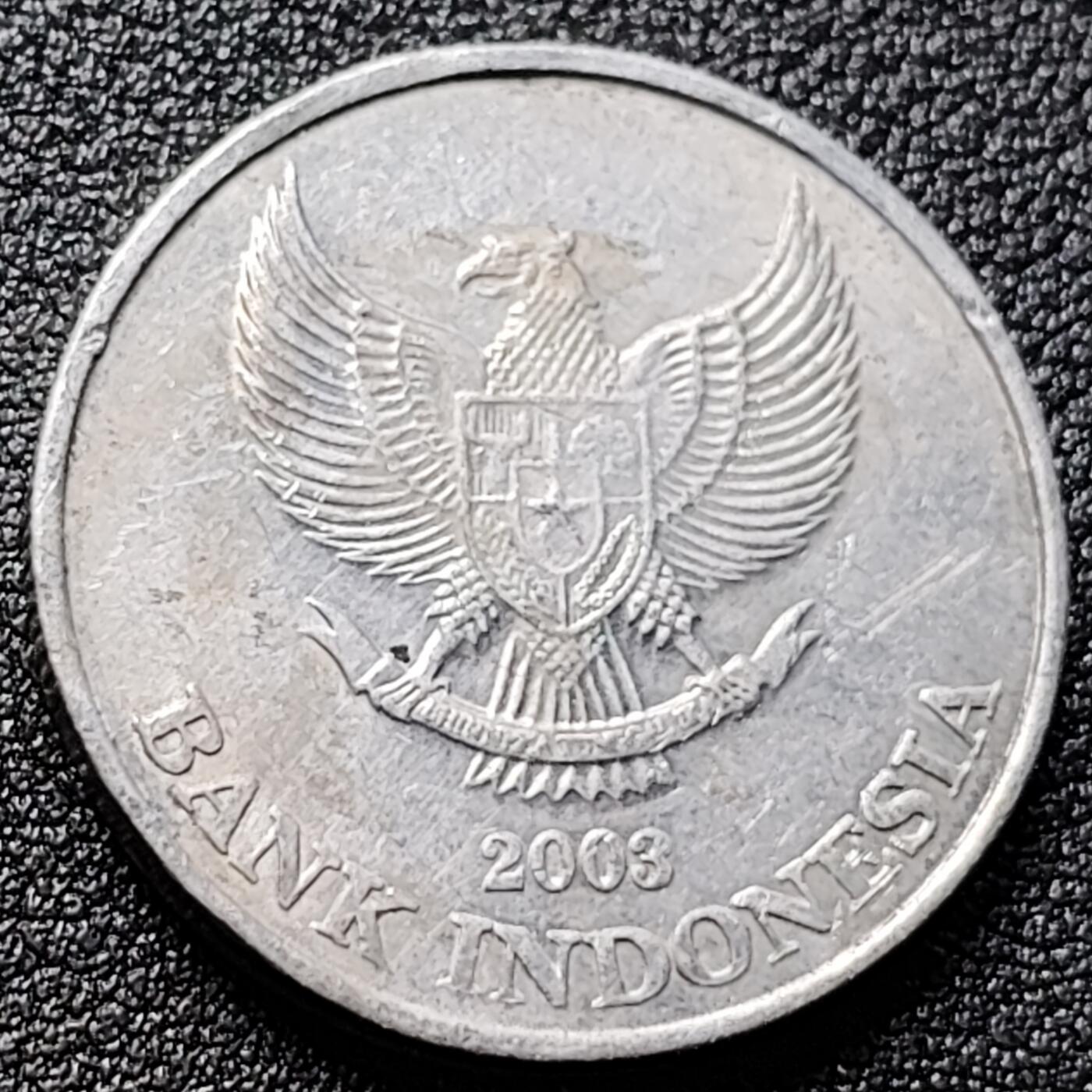 泉币菌-第121场-精品福利场 印度尼西亚 500卢比铝制硬币 28mm 展翅鹰