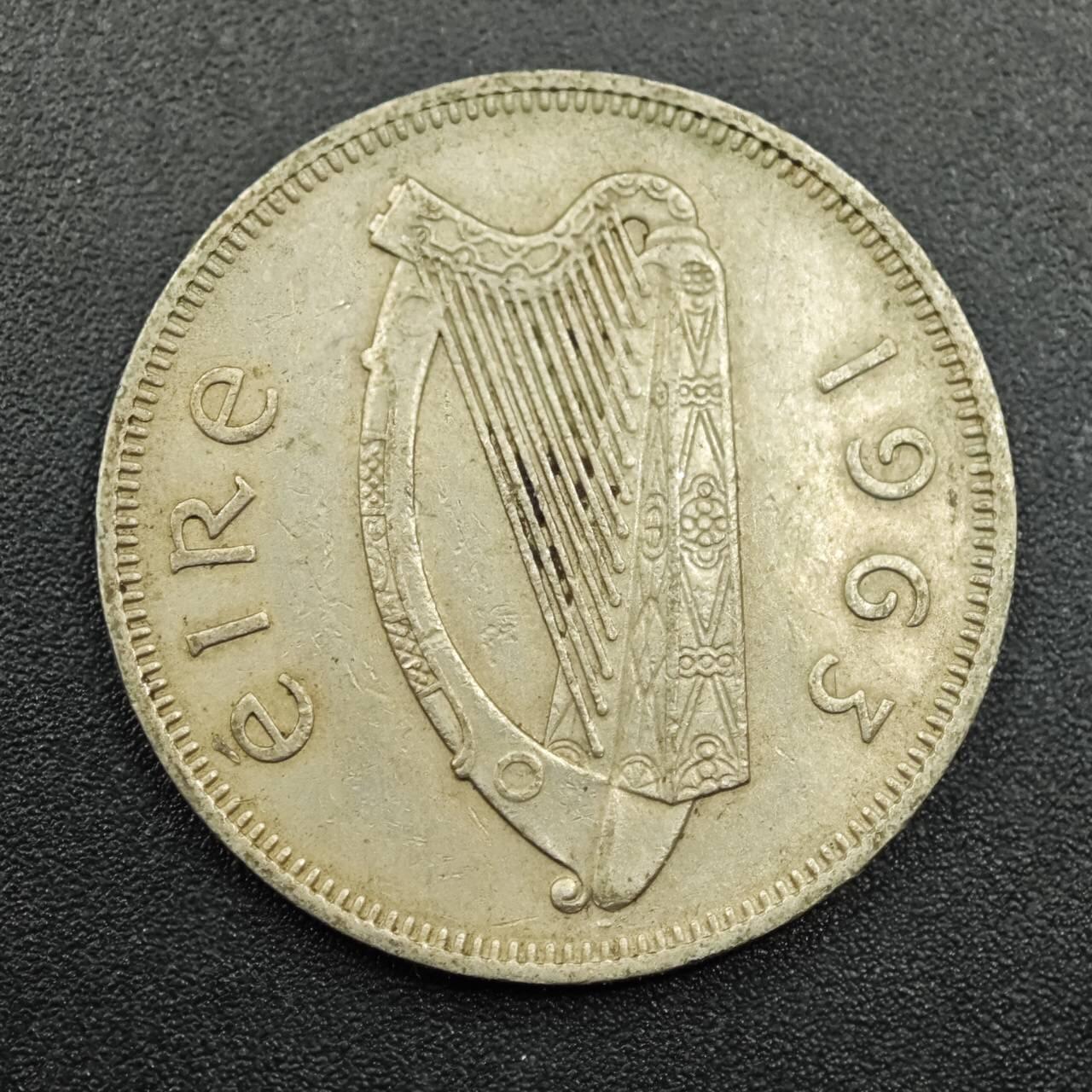 【淘币小摊】实时拍第七百八十一拍   散币场   满百包邮可预留二周 每周一统一发货   爱尔兰1963年2先令镍币