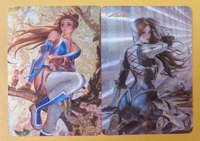 趣卡卡拍No.18期（无佣金免手续费，分享成交有奖） - 【粗闪】燎原卡牌-acg同人粗闪2张