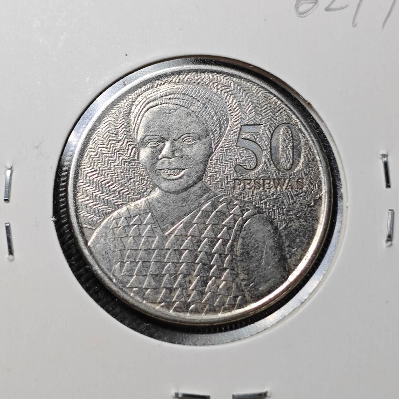 KK钱币收藏小铺  第362场  2月预留时间 周末发货  加纳50分