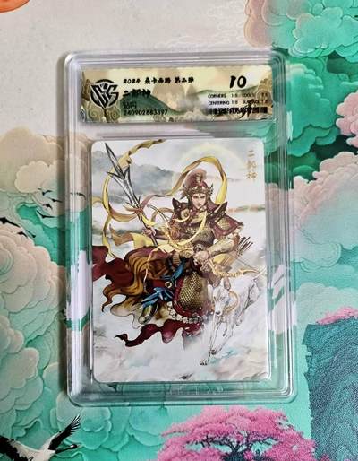 龙虎卡牌第六一场 （无佣金，单场满200元包邮，欢迎送拍） - 钻闪评级卡 燎原西游 二郎神 10分