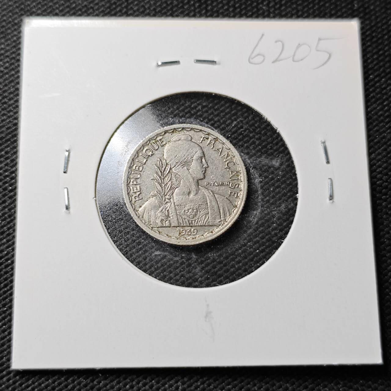 KK钱币收藏小铺  第362场  2月预留时间 周末发货  1939法属印支10分