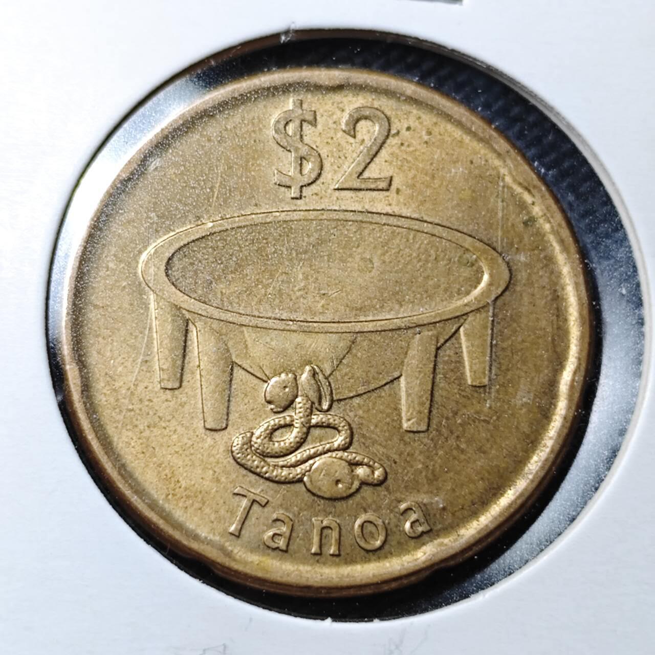 KK钱币收藏小铺  第361场  2月预留时间 周末发货 2014 斐济2元