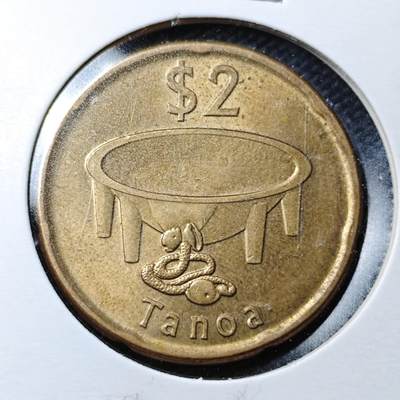 KK钱币收藏小铺  第361场  2月预留时间 周末发货 - 2014 斐济2元