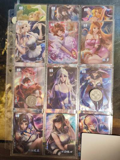 阳大大卡牌拍卖第79期（持续收拍品，周六晚上九点截拍，进群福利早知道） - 倾城御姐 UR档 独家典藏 全套18张 厚彩卡 带膜入页