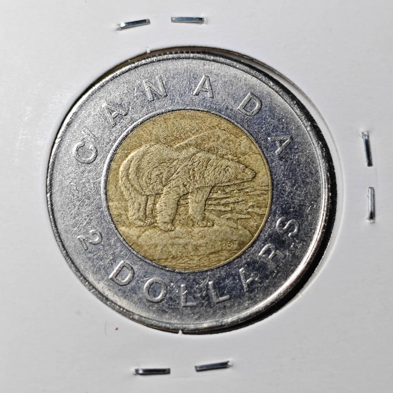 KK钱币收藏小铺  第361场  2月预留时间 周末发货  加拿大2元