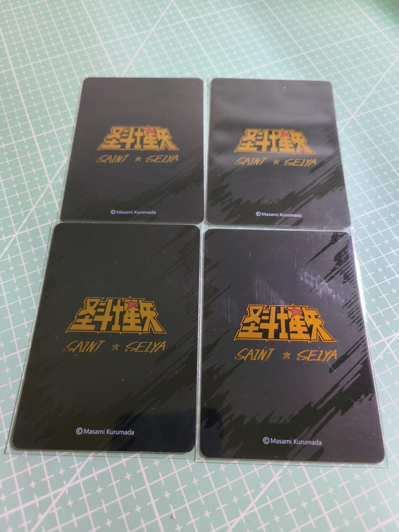 C先生卡牌 第15期 元集纪·刷子签·罐儿签·毒瘤签(持续收拍品中...) 【金属卡】阿里鱼《圣斗士星矢》彩钢幻影4张(黑背)