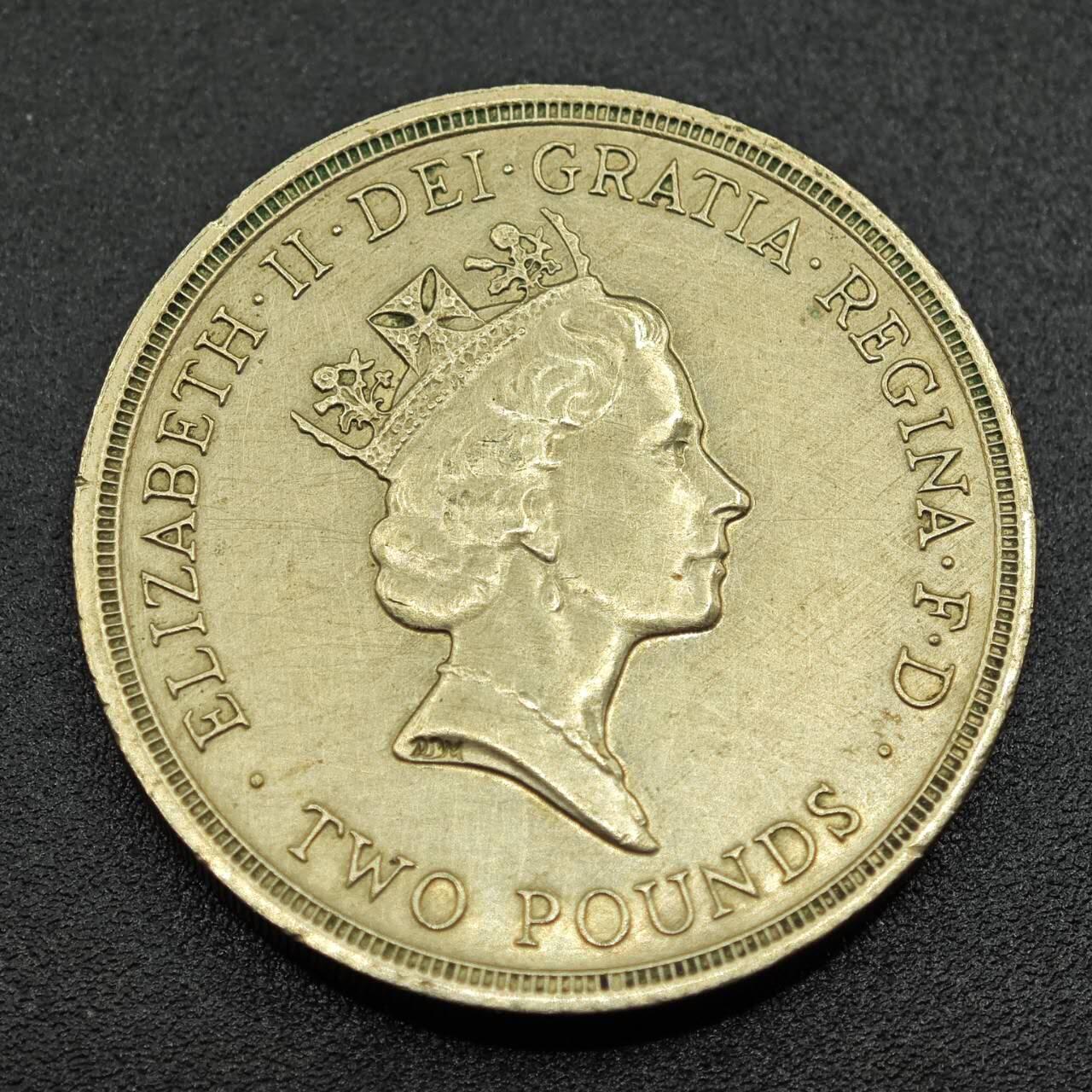 【淘币小摊】实时拍第七百八十一拍   散币场   满百包邮可预留二周 每周一统一发货   英国1989年权利法案300周年2镑纪念币