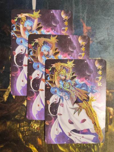 阳大大卡牌拍卖第79期（持续收拍品，周六晚上九点截拍，进群福利早知道） - 【三宫渐变版】青鸾殿圣斗士 十二宫 阿布罗狄 三宫渐变版