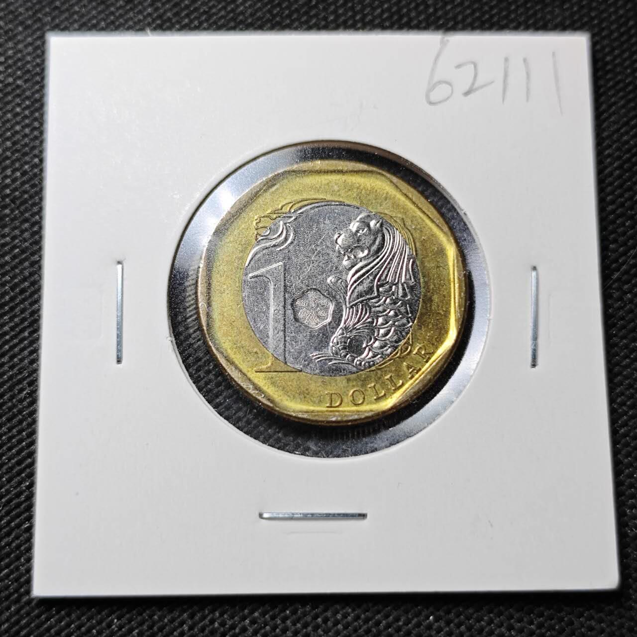 KK钱币收藏小铺  第362场  2月预留时间 周末发货  新加坡1元双色币