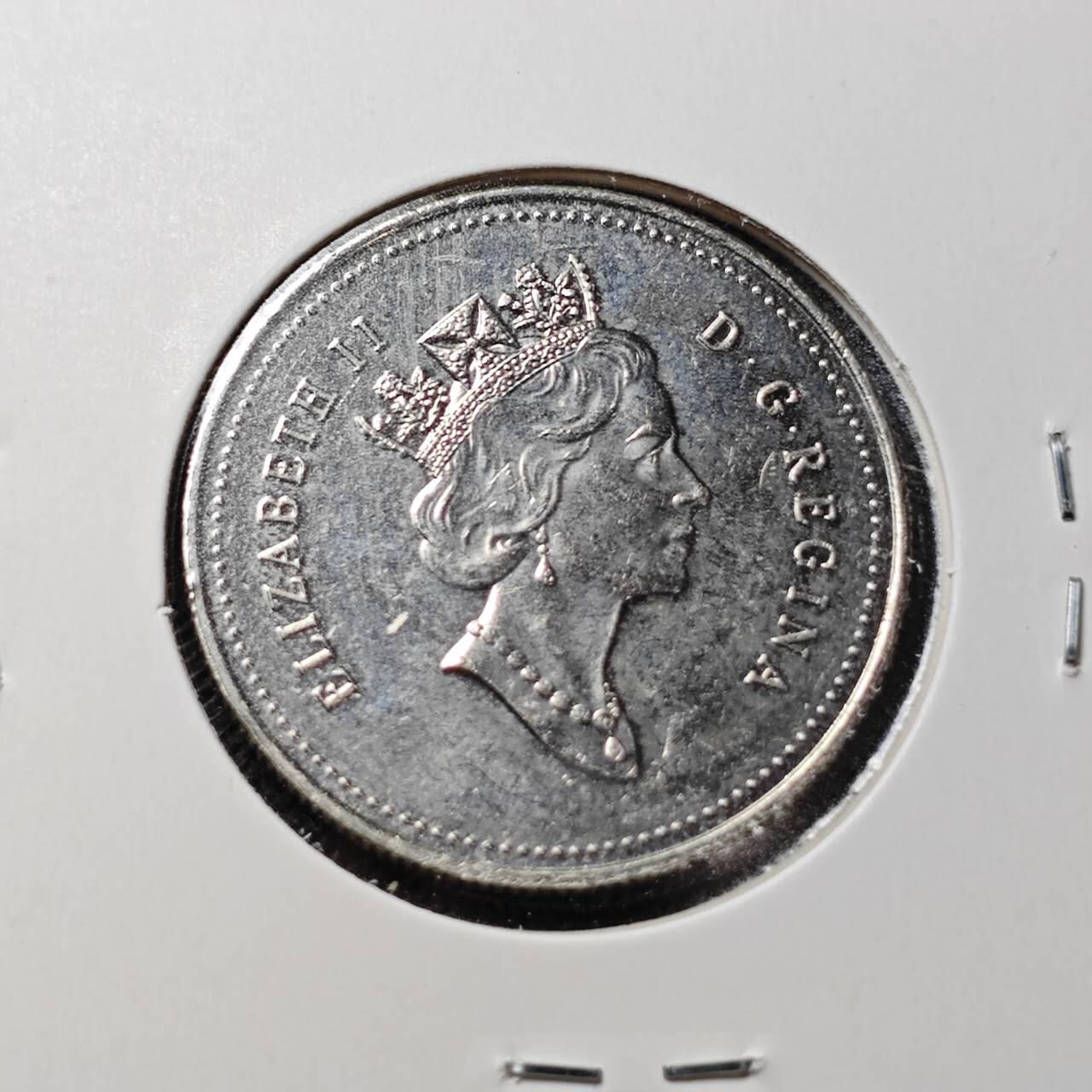 KK钱币收藏小铺  第362场  2月预留时间 周末发货  1999加拿大50分