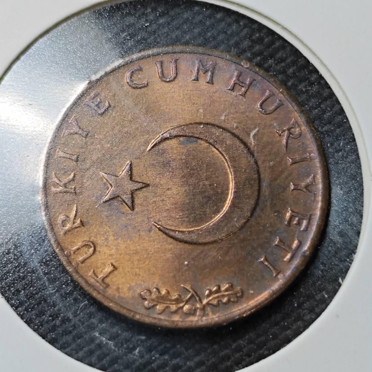 KK钱币收藏小铺  第362场  2月预留时间 周末发货  土耳其10库鲁铜币
