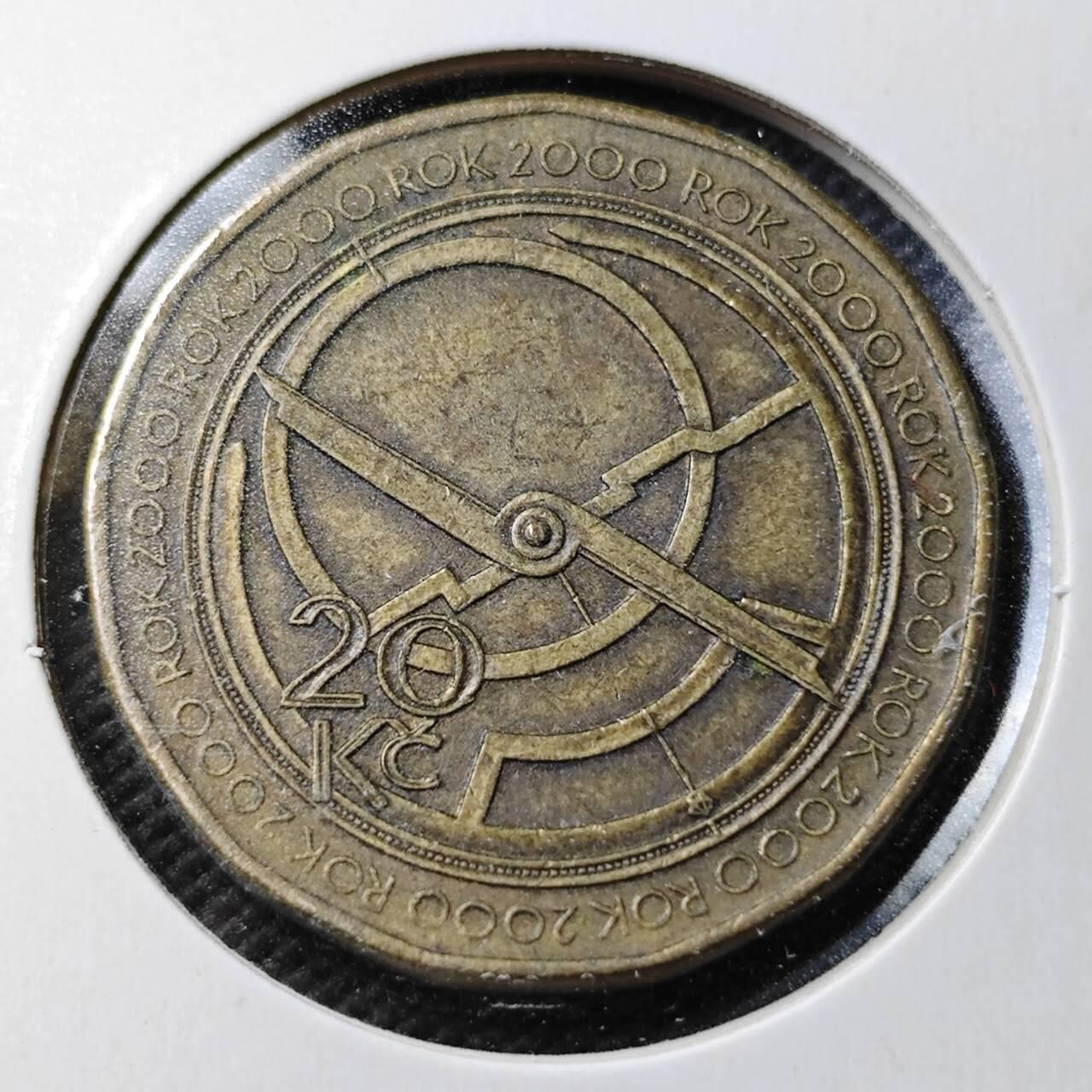 KK钱币收藏小铺  第361场  2月预留时间 周末发货  捷克20克朗纪念币