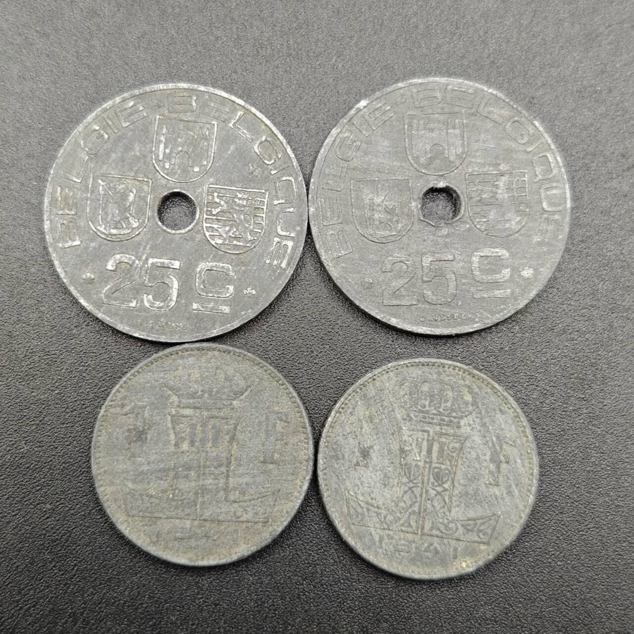 【淘币小摊】实时拍第七百八十一拍   散币场   满百包邮可预留二周 每周一统一发货   比利时锌币4枚