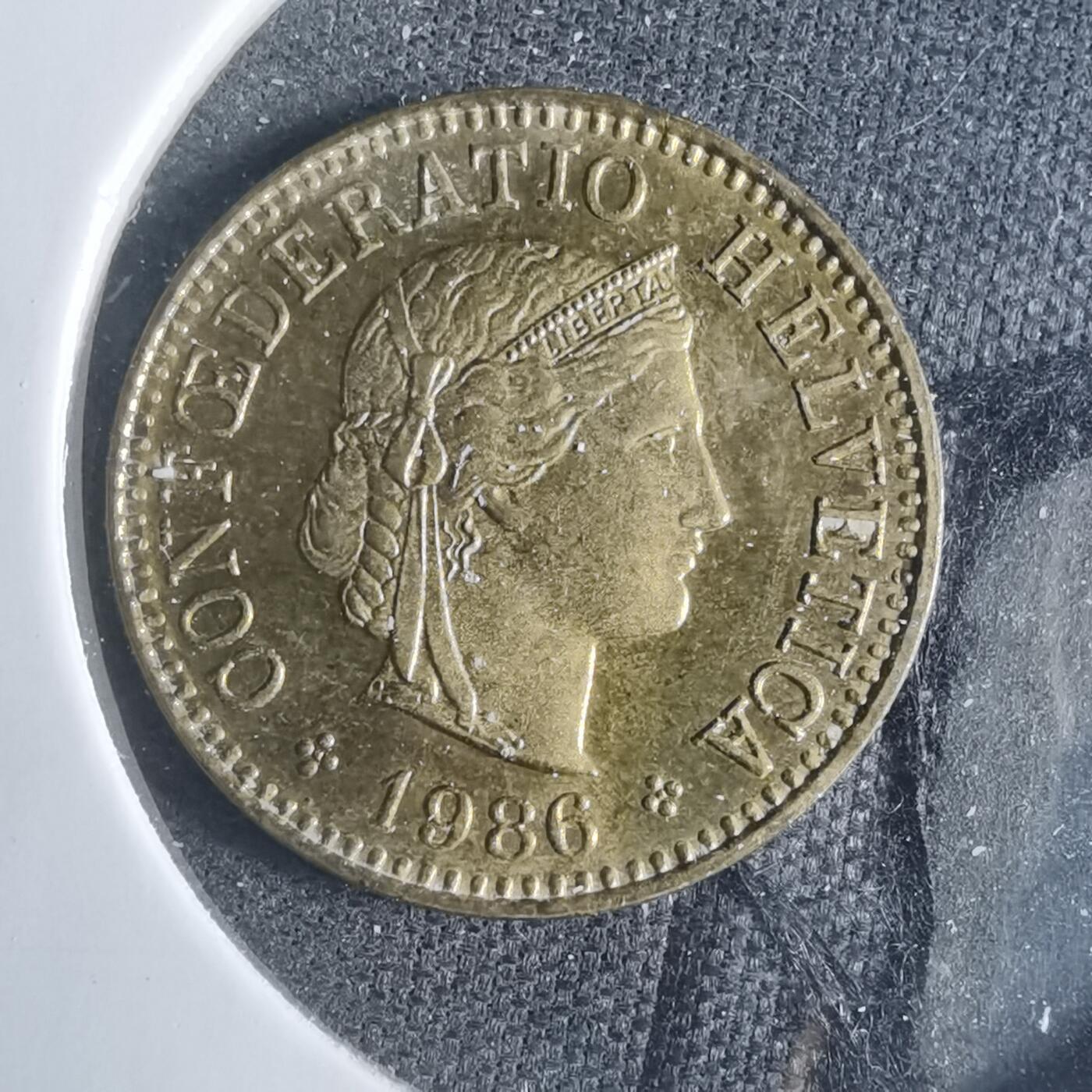 沼泽如烟--第885场 瑞士1986年五分